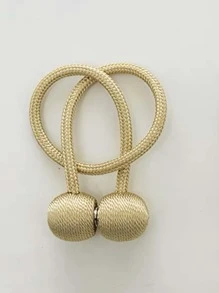 1 pieza Alzapaños magnéticos para cortinas - Dorado - Ver 3