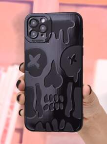 Funda para móvil con patrón de esqueleto - Negro - Ver 4