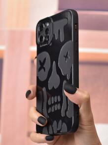 Funda para móvil con patrón de esqueleto - Negro - Ver 5