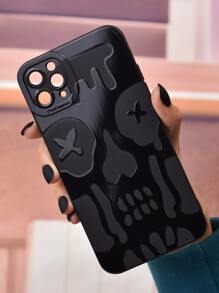 Funda para móvil con patrón de esqueleto - Negro - Ver 6