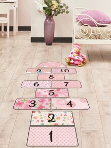 2 件花卉和数字图案地板贴纸复活节 - 彩色 - 查看 4