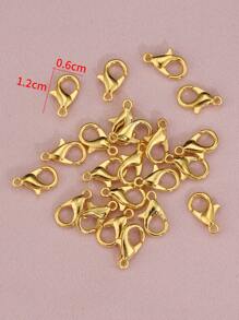 100pcs Lobster Clasp DIY Jewelry Accessory - Yellow Gold - View 3