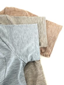 SHEIN Vintaside Kids Young Boy 3pcs Pocket Patched Tee - Multicolor - View 7