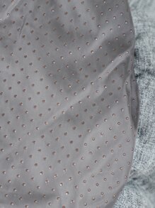 Two Tone Fuzzy Pet Bed - Light Grey - View 5