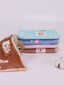 1 cái chăn thú cưng họa tiết gấu màu sắc ngẫu nhiên - Nhiều màu - Xem 2