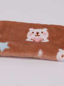 1 cái chăn thú cưng họa tiết gấu màu sắc ngẫu nhiên - Nhiều màu - Xem 3