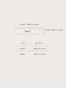 男士格紋圖案流蘇邊圍巾 - 彩色 - 查看 7