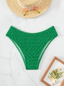 Solid Smocked Bikini Bottom