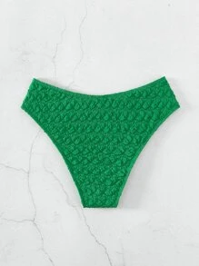 Solid Smocked Bikini Bottom