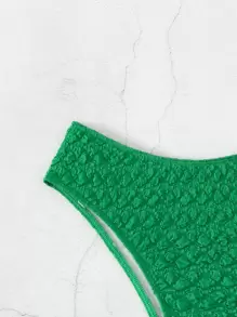 Solid Smocked Bikini Bottom