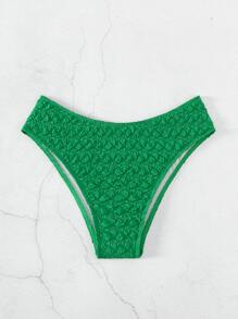 Solid Smocked Bikini Bottom