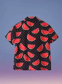 小男童西瓜圖案襯衫