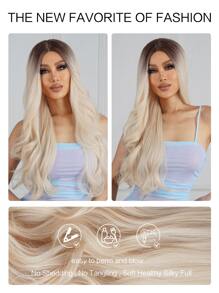 Peluca sintética largo rizado - Multicolor - Ver 5