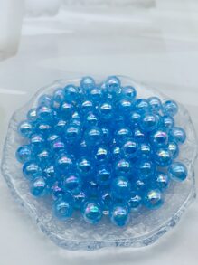 100入組8mm釘珠DIY首飾配件 - 藍色 - 查看 2