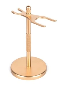 Hombres 1 pieza Maquinilla de afeitar barba estante - Dorado - Ver 2