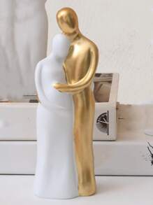 1pc Figure Shaped Decoration Craft - Gold - View 1