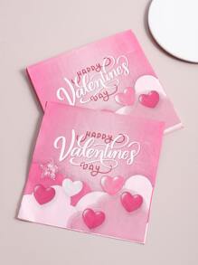 20pcs Valentine's Day Heart Pattern Disposable Napkin - Multicolor - View 3
