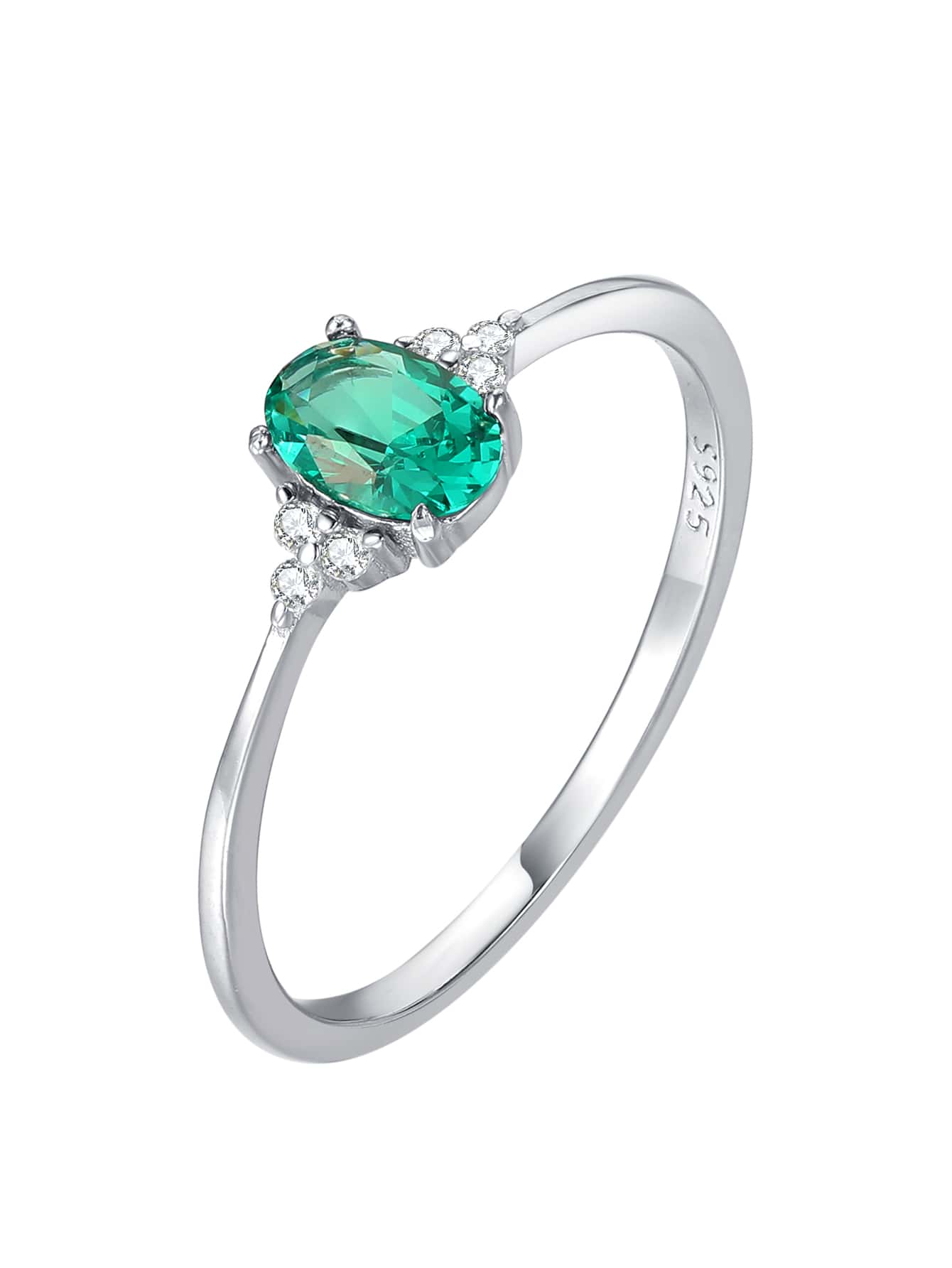 Rhinestone Decor Silver Wedding Band For Women Wedding Wedding Trang sức mỹ - Nhiều màu - Xem 1