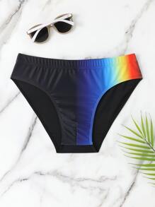 Manfinity Men Ombre Print Swim Brief - Multicolor - View 1