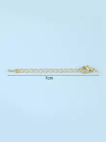 10 件延长链连接器，用于 DIY 珠宝制作，可拆卸链条延长器，适用于项链、脚链、钥匙链