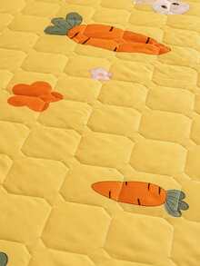 Rabbit Print Bed Skirt - Multicolor - View 3