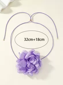 Gargantilla con diseño de flor - Multicolor - Ver 3