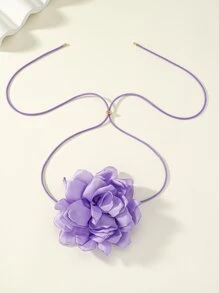 Gargantilla con diseño de flor - Multicolor - Ver 4