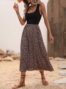 Breezaya 碎花A字連衣裙 - 彩色 - 查看 6