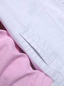 Manfinity 男士1入組雙色牛仔夾克 - 彩色 - 查看 8