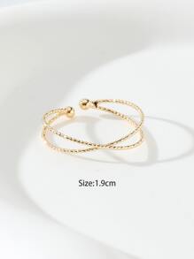 Minimalist Cuff Toe Ring - Yellow Gold - View 3
