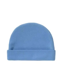 1入組嬰兒字母圖案帽和手套和襪子 - 藍色 - 查看 3