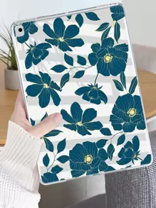 Ốp lưng trong suốt họa tiết hoa tương thích với iPad - Nhiều màu - Xem 1