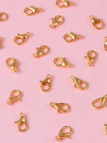 50入組鉤子扣,適用於手鍊、項鍊等首飾製作 - 金黃色 - 查看 3