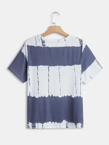 SHEIN LUNE Camiseta de tie dye - Multicolor - Ver 2