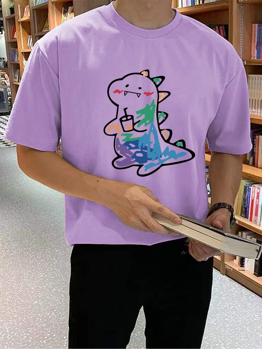 Manfinity Hypemode Tops Nam Hoạt hình Giải trí - Màu Lilac Tím - Xem 1