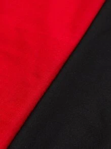Manfinity Homme Men Two Tone Tee - Red - View 6