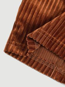 SHEIN MOD Top halter con cordón delantero - Óxido marrón - Ver 6