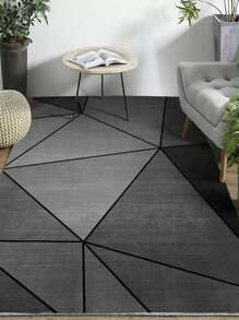 幾何樣式防滑地毯 - 彩色 - 查看 3