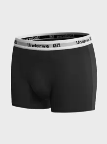 Men 5pcs Letter Graphic Boxer Brief - Multicolor - View 7