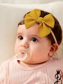 3入組嬰兒蝴蝶結裝飾髮帶