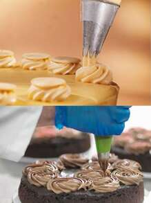 10pcs Piping Nozzle & Pastry Bag Set - Multicolor - View 5