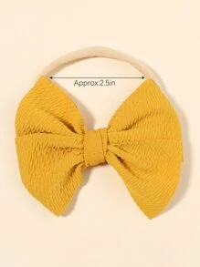 3入組嬰兒蝴蝶結裝飾髮帶