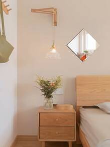 1pc Square Acrylic Mirror Wall Sticker, Suitable For Living Room, Bedroom, Kitchen, Bathroom, Etc. Sticker, Wall Decal, Vinyl Decal, Home Decor, Spring Decoration, Refresh Your Home. Rama Decorative Sticker