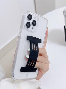 Clear Phone Case With Wristband Compatible With IPhone 11,IPhone 13,IPhone 14 Pro Max - Black - View 3
