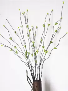 1pc Artificial Plant Branch Twig Bud, Modern Style Decoration - Multicolor - View 1