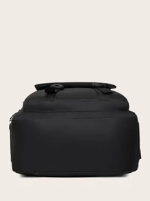 Hombres Mochila para portátil 40L con diseño de hebilla - Negro - Ver 5