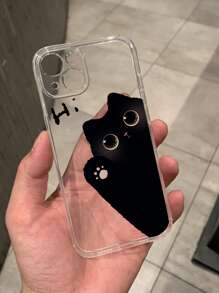 卡通猫图案手机壳，国际版，非国内版 - 彩色 - 查看 4