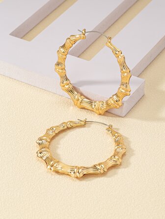 Texturerade Hoop Örhängen