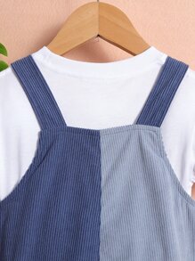 Toddler Boys 1pc Colourblock Dual Pocket Overall - Multicolor - View 5