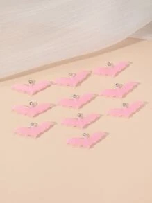 10pcs/set Bat DIY Pendant - Pink - View 1